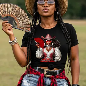 Where Them Fans At Boots On The Ground T-Shirt – Black Cowgirl Cowboy Rodeo Tee | Southern Trail Ride Apparel, TikTok Dance Shirt