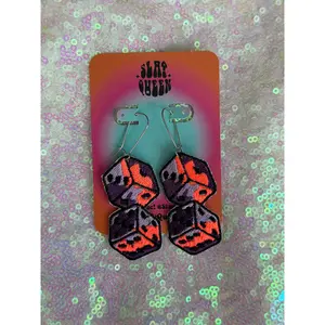 Rainbow Dice Earrings