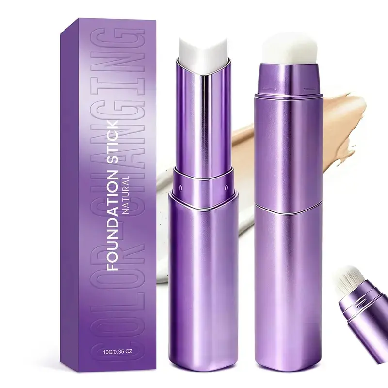 Facelove 2-in-1 Cosmetic 2pcs Foundation Stick, Hydrating Long-Lasting Moisture Makeup Product for Concealer & Foundation Needs contour highlighting yellow indie beauty brand