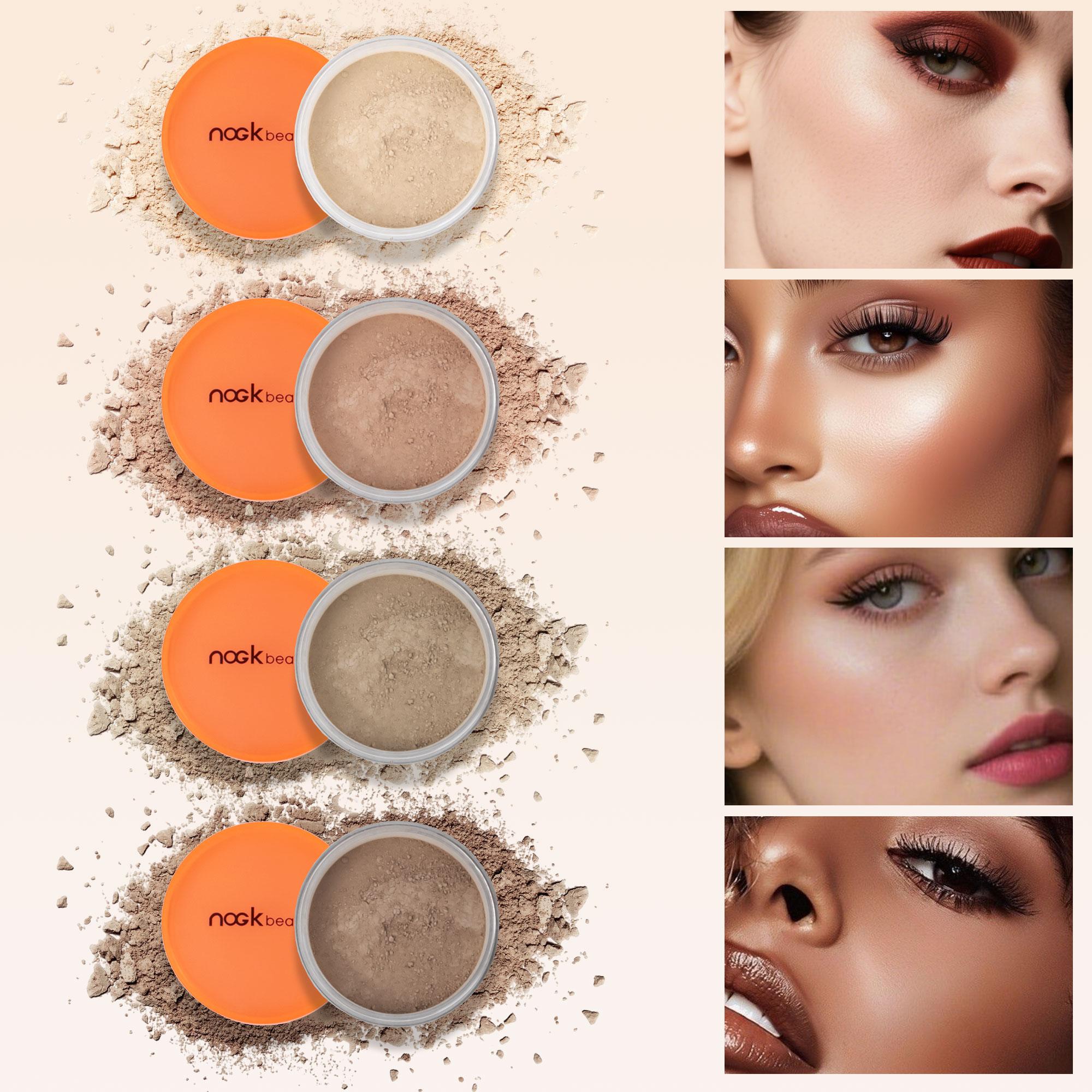 Oil Control Loose Powder – Smooth Blurring Setting Powder with Waterproof Long-Wear Formula, Soft Matte Finish and Shine-Reducing Effect for Fresh-Looking Skin, Ideal for Everyday Makeup, Travel and Outdoor Wear.
