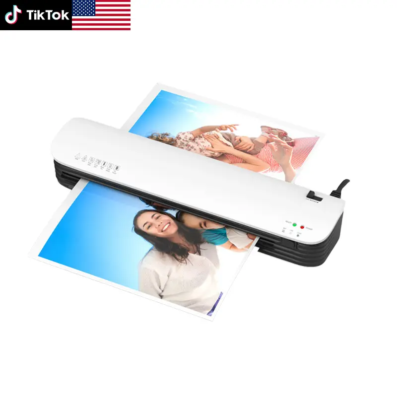 "2024 New Hot and Cold Laminating Machine | A3/A4 Photo Laminating | Small and Efficient Material Machine | Essential for Office/Home/School"