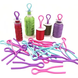 Plastic Bobbin Thread Holder Clips, 50/100 Pack, Assorted Colors, 2.64 Inch, Sewing Machine Accessories for Spool Organization (50)