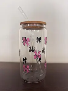 Bow Cup - Glass or Plastic Tumbler for Kitchen Drinkware Use