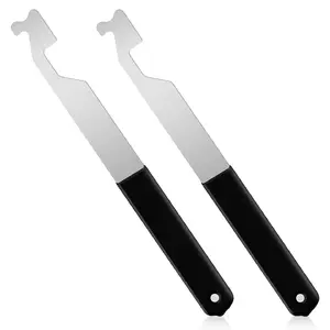 KEYS4LESS Multipurpose Leverage Tool 2 Pack Spring Steel Pry Bar with Measurement Markings, Heavy Duty Compact Pocket Tool