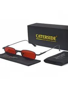 Vintage Trendy Tinted Lens Sunglasses, Retro Outdoor Sports Sunglasses, Fashionable Sunglasses for Men & Women for Everyday Use