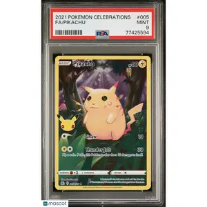 Pikachu 2021 Pokemon Celebrations #005 PSA 9