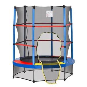Kids Trampoline - Durable Frame, Adjustable Height, Easy-to-Use Design, Ideal for Kids, Strong Construction, Versatile Use