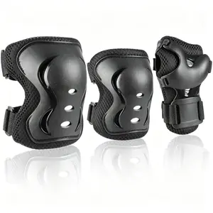 Knee Pad Elbow Pads and Wrist Guards Protective Gear Set for Skateboarding Cycling Roller Skating Inline Skating Scooter Riding BMX Biking Sports