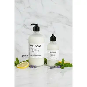 Lemon Lavender Peppermint Tallow & Ostrich Body Lotion