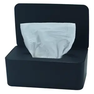 Diaper Wipes Dispenser,  Wipes Case,  Wipe Holder Keeps Diaper Wipes Fresh, Wipe Container with Non-Slip  (Black)