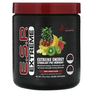 Metabolic Nutrition E.S.P. Extreme Energy Stimulant Pre-Workout, Fruit Punch, 10 oz (275 g)