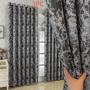 1pc Luxurious Korean Style Drapes, High-Quality Cracked Texture, Elegant Drape Curtains for Master Bedroom & Study Room, Home Decor Enhancer, Window Curtain