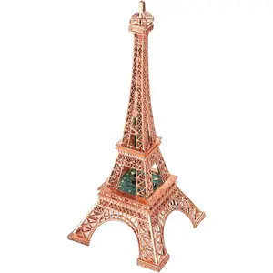 3D Eiffel Tower LED Night Light, 16 Color Changing Illusion Lamp with Remote & Dimmable, Acrylic Metal Craft Desk Decor, Romantic Paris Souvenir Gift for Bedroom Living Room, Unique Light-Up Model for Women Men Kids
