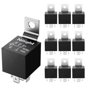 10 Pack SPDT 5PIN Electrical Relays 12V 30/40 Amp 5-Pin Switch Relay for Automotive Car Truck Marine Boat