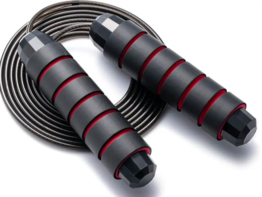 BOOMIBOO Jump Rope, Adjustable Jump Ropes,Skipping Rope Tangle-Free Rapid Speed with Ball Bearings for Women Men Kids,Exercise & Slim Body Jumprope at Home School Gym