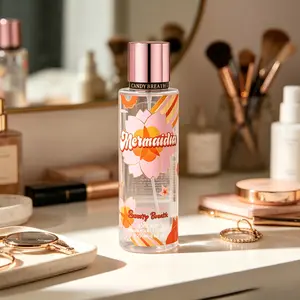Mermaidia 250ml Bodymist Candybreath Scent for Women Fresh Vibrant Aura Citrus Amber Fragrance Perfect for Daily Use Body Mist Perfume