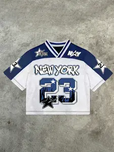 Men's Casual Soft New York Jersey Top, 23 Number Print, Mesh Fabric, Breathable Comfort, Daily Wear, Street Style Perfect Match