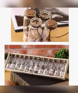 Vintage Wishing Bottle With key And Stopper, Glass Message In A Bottle Gifts Suitable For Any Occasion.