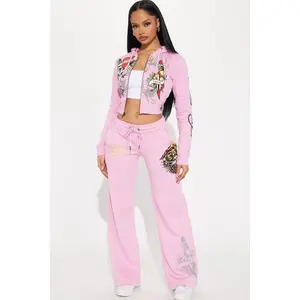 Ed Hardy Tiger Roar Pant - Pink J