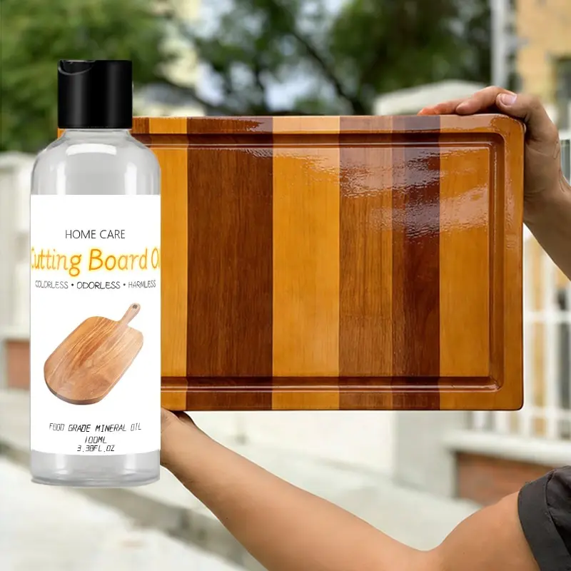 Food Grade Mineral Oil for Cutting Board Care, Wooden Utensil Maintenance, Polishing, Extend Usage Life, Home Kitchen Essential, Ideal for Household Home Kitchens, Home Care Supplies