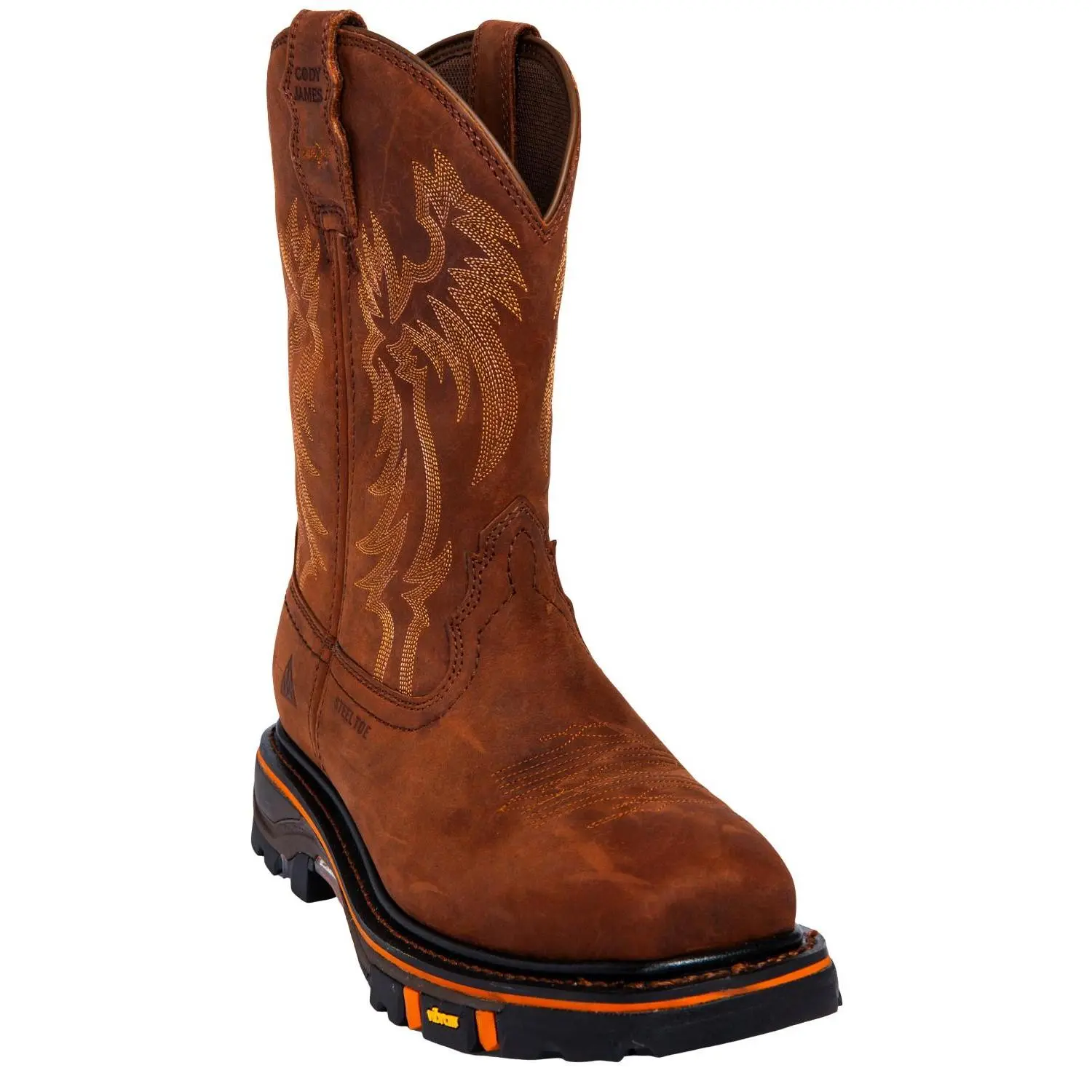 Cody James Men's 11" Decimator Western Work Boot Steel Toe - Dbp-0-B