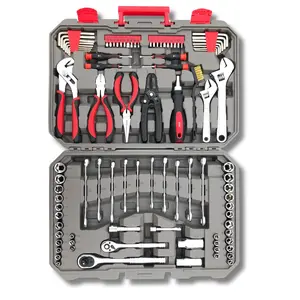 Apollo Tools 95-Piece Mechanics Tool Set in Metric & SAE for Small Engine & General Repairs DT1242 with Heavy-Duty Case & Lifetime Warranty