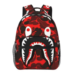 Shark Gift Quality Printed Backpack Padded 15 Laptop Sleeve Organizer Pockets (Men Women Teens)