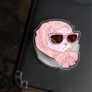 Slay Cat Phone Grip , Fuuny Cat Face Kindle Accessories, Cat Lover Griptok, Gift For Cat Mom sticky Compact Holder Stand magnetic mount pop socket Detachable