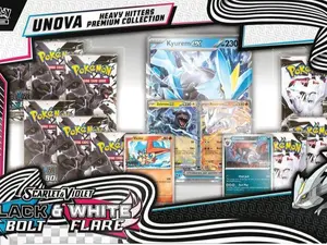 Unova Heavy Hitters Premium Collection SV Black Bolt BLK Scarlet Violet Black & White Bolt Flare Trading Card Game