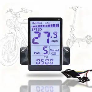 M5 E-Bike Display – SM 7Pin Waterproof Wired LCD Screen, For UART 2 Protocol, Suitable for Fat Tire Models, Ebikes