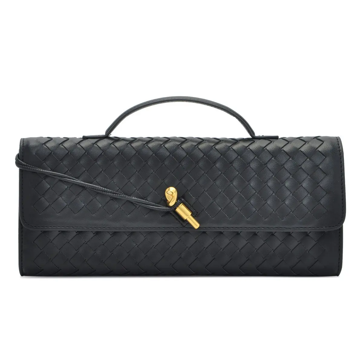 Trendy Woven Evening Clutch Purse for Women PU Leather Underarm Shoulder Handbag, Elegant Satchel Crossbody Purse Dates & Daily Outings (Elegant Woven Texture), Crossbody Bag, Bags For Women