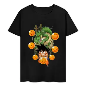 Dragon Balls Collection Design Printed Crewneck T-Shirt graphic tee short sleeve