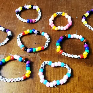 Custom Pride LGBT Kandi Pony Bead Bracelets