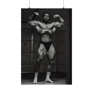 Chris Bumstead "Daddy CBUM" Thavage Mr. Olympia Champion CBUM Posing Premium Poster 4