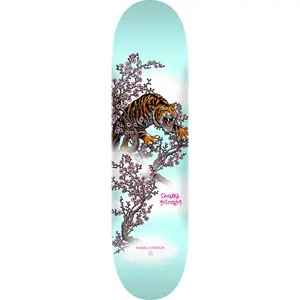 Powell Peralta Skateboard Deck Yosozumi Tiger Light Blue 8.25" x 31.95"
