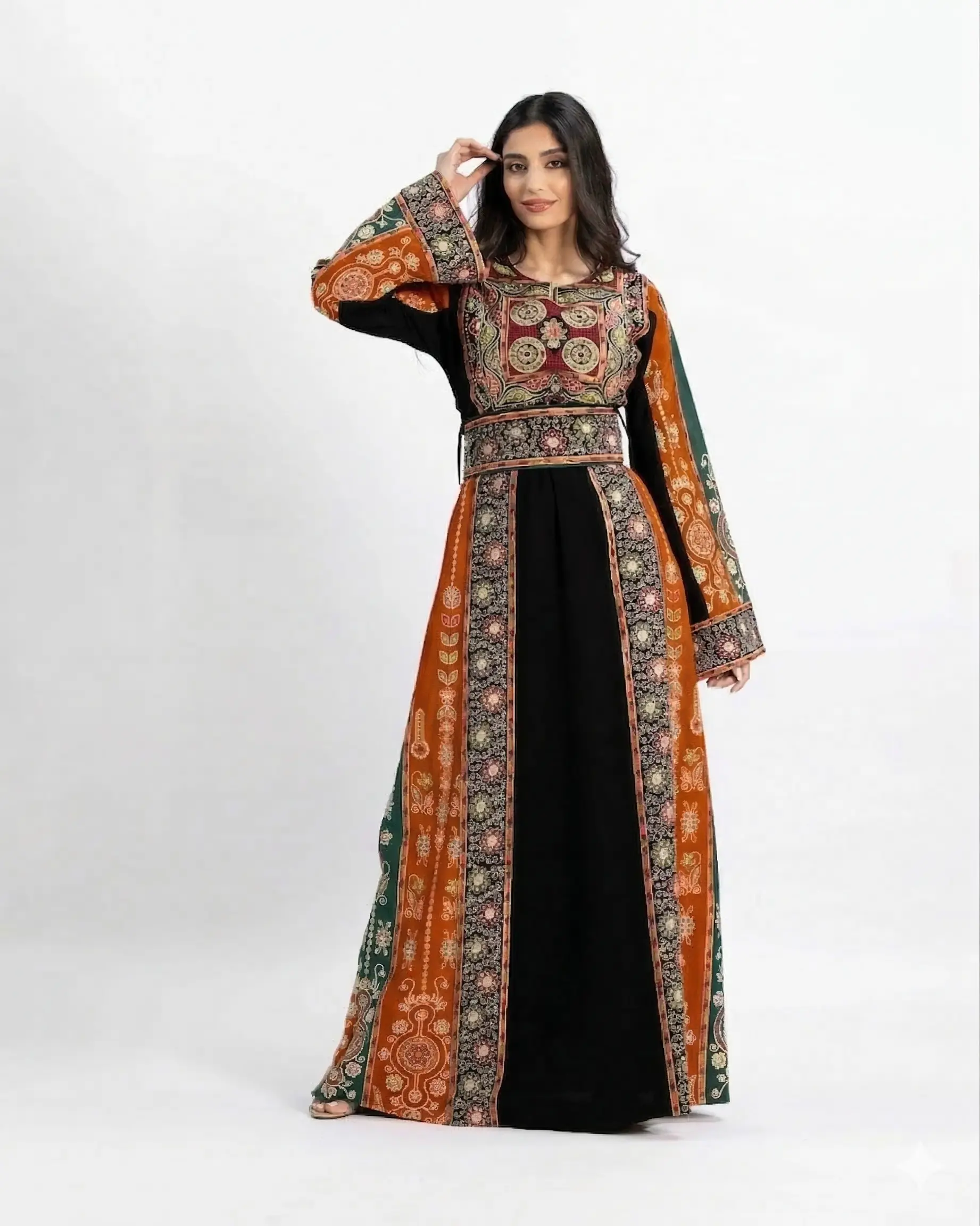 Ramallah Sunrise – Embroidered Palestinian Thobe
