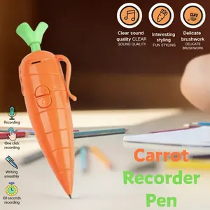 Zootopia 2 Judi Nick Cartoon Carrot Student Voice% Recorder Pen Cute Ballpoint Pen~ Compact Recording Toy Stationery Collectible