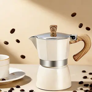 Moka Pot Set 300ML Coffee Maker, Turkish Aluminum Octagon Pot, Italian Mocha Pot, European Style Coffee Brewing Tools, Camping Equipment, Camping Accessories