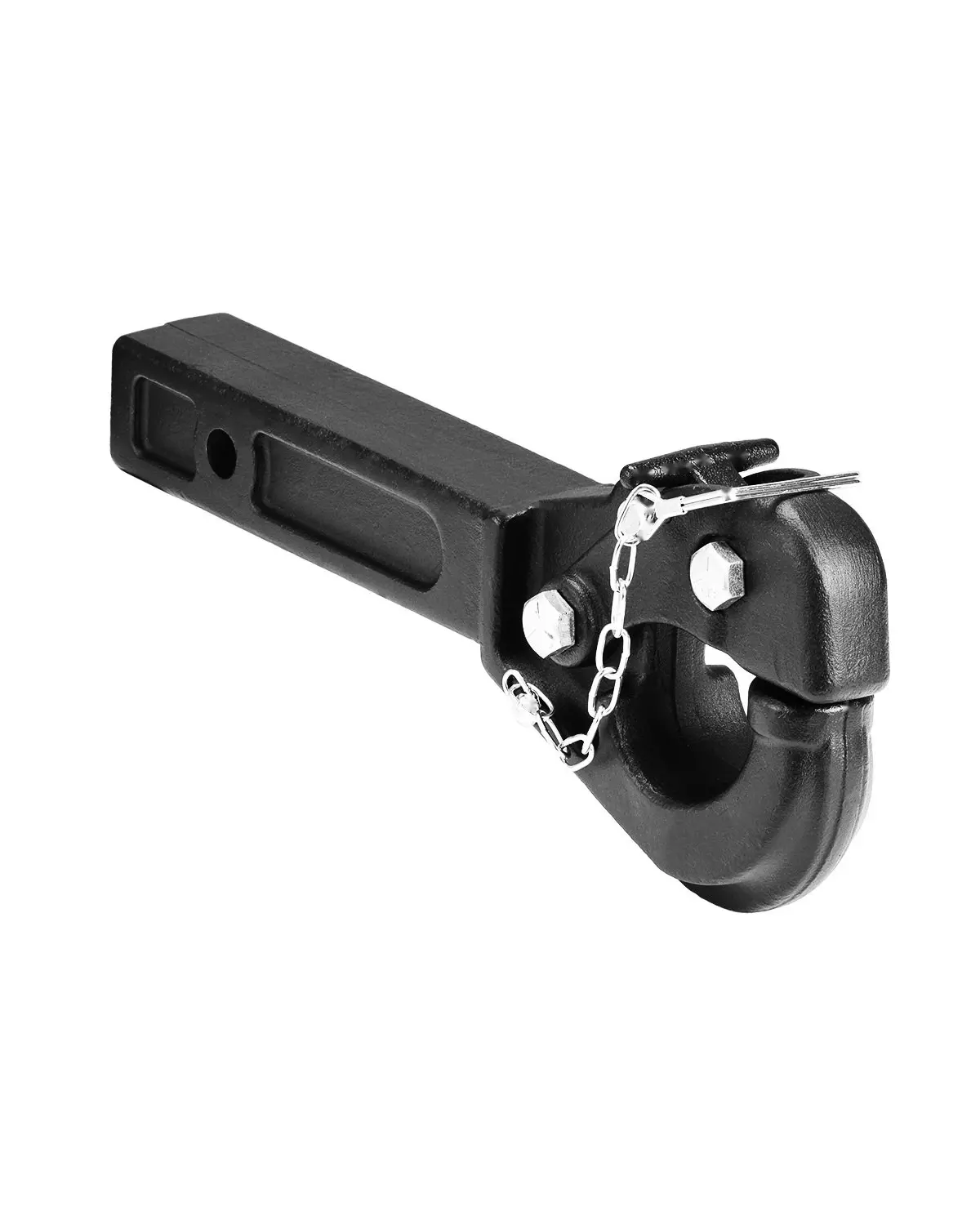 Pintle Hitch 2-Inch Receiver Hook For 2.5 To 3-Inch Lunette Ring With 20000 Lbs Capacity, Heavy Duty Trailer Tow Accessory For Flatbed Trucks, SUVs, And Heavy Haul Applications For Versatile Deployments