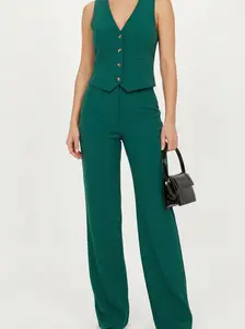 Vanessa Vest Pant Set - Hunter