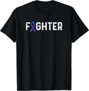 100% Cotton Top Rheumatoid Arthritis Awareness Ribbon RA Fighter T-Shirt