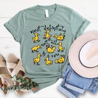 Ducks in a Row Tee - Heather Sage