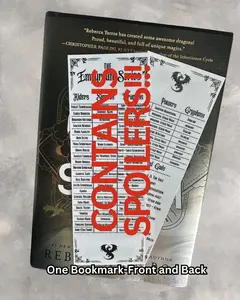 Empyrean series info cheat sheet - riders, signets, dragons laminated bookmark