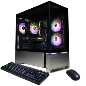 CyberPowerPC GMAI6000CPG Gaming PC, AMD Ryzen 5 8400F, 16GB DDR5, GeForce RTX 5050 8GB, 1TB PCIe 4.0 NVMe SSD, WiFi/BT, RGB Gaming Keyboard/Mouse & Windows 11 Home