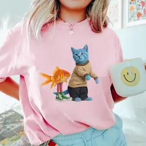 Amazing World Of Cartoon ouple Realistic Comfort Color Shirts