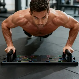 Portable Push Up Board for Core Chest Arms Back Legs Workout, Home Gym Essential