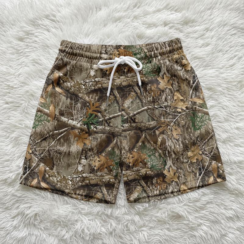 Pack 3 Camo Hunting Shorts With 5 Inch Inseam, Perfect for the Gym, Basketball Camo Mesh Short, Gift for him, Gift For Her, Gym Gift