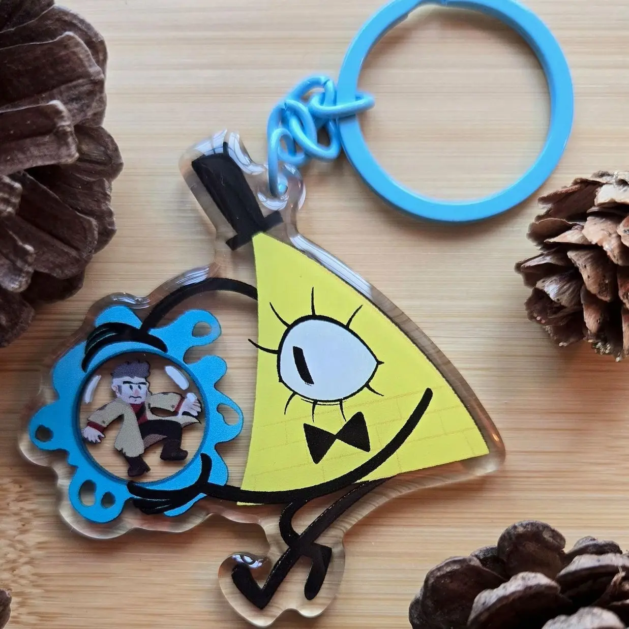 Bill Cipher and Ford 3D Keychain