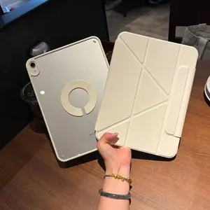 2 in 1 Tablet Case with Pen Holder, Detachable Acrylic Tablet Protective Cover with Kickstand, Tablet & Computer Accessories for iPad 2026 Air Pro 11 inch pro 13 pro 12.9 Inch ipad 10th gen case 11th A16 mini 6/mini 7 a17 pro Air 4/5/6/7/8