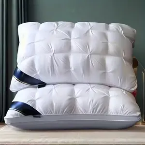 Luxury Hotel Quality Pillow, Deep Sleep Neck Support, High Density Non-Sagging, Satin Cover, 100% Polyester Fill, Hand Wash Only